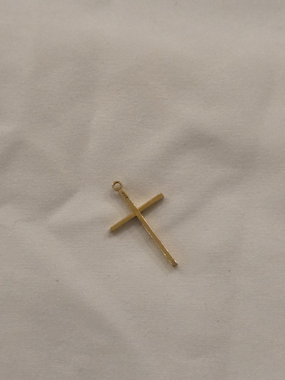 Gold Cross Pendant Charm - Classic Women's Jewelry